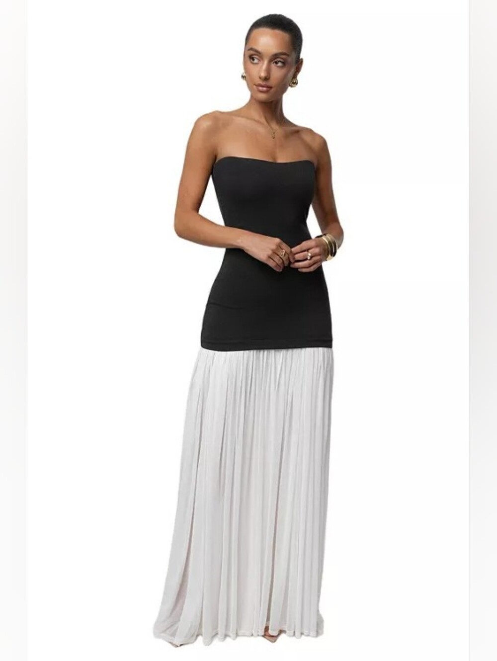 Jluxlabel Cielo Contrast Maxi Dress (S)